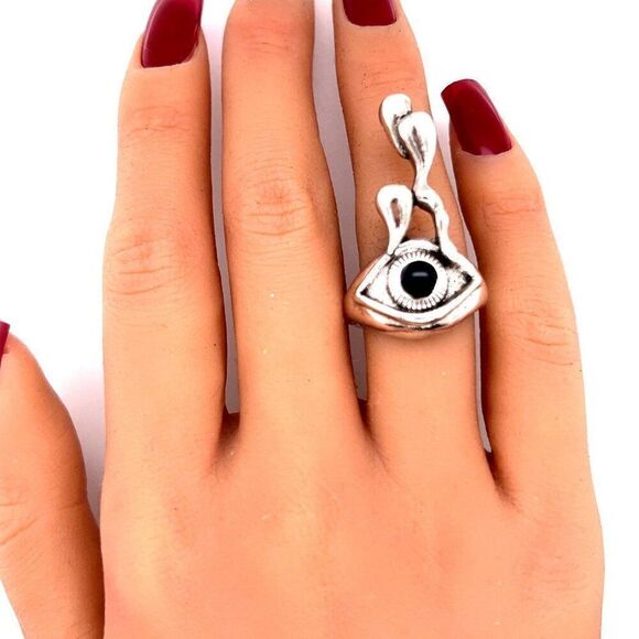 Long Eye Ring - Picture 3 of 4